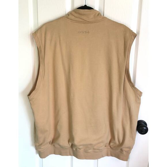 Bolle Golf Men's Size XL Cream 1/4 Zip Vest Lined Sweater Golf Sweater Vest - Picture 7 of 7
